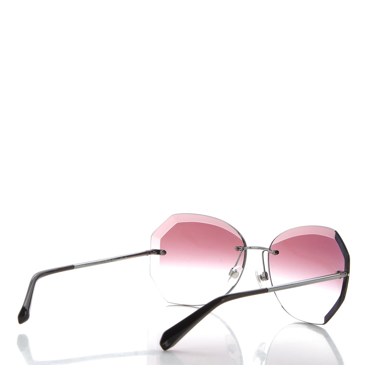 Metal Spring Round Sunglasses 4220 Pink