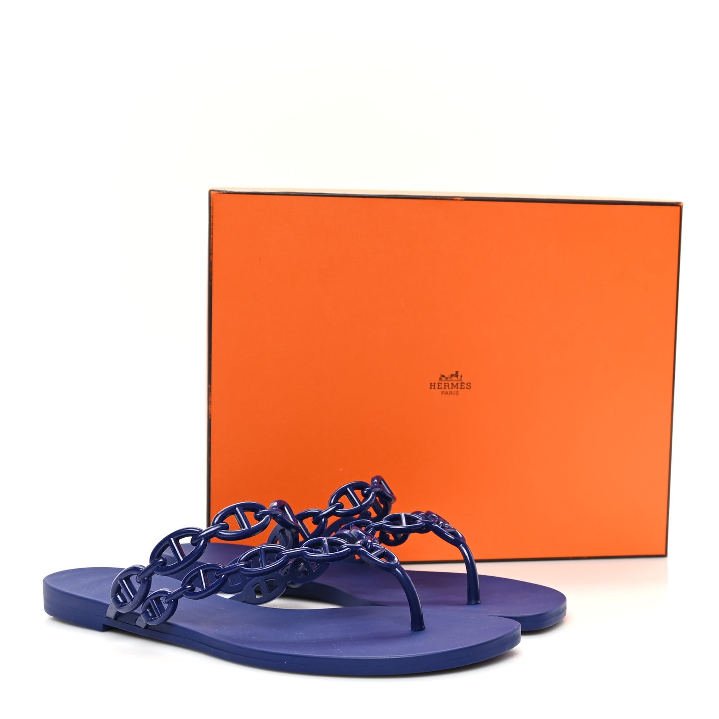 Rubber Chaine d'Ancre Island Sandals 39 Bleu Smalt