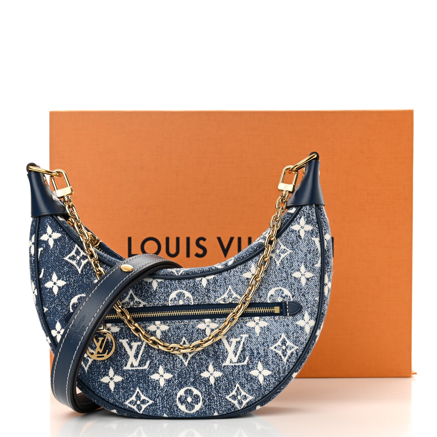 Louis Vuitton Monogram Jacquard Denim Loop Bleu 10 of 10