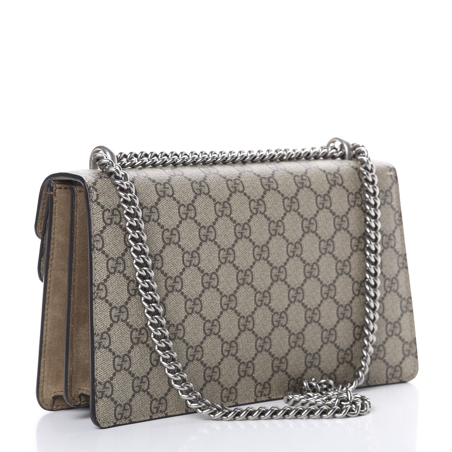 Gucci GG Supreme Monogram Small Dionysus Shoulder Bag Taupe 2 of 12