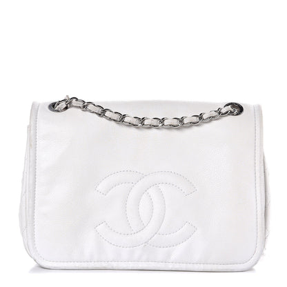 Chanel Caviar Large Timeless CC Flap White 1 of 12