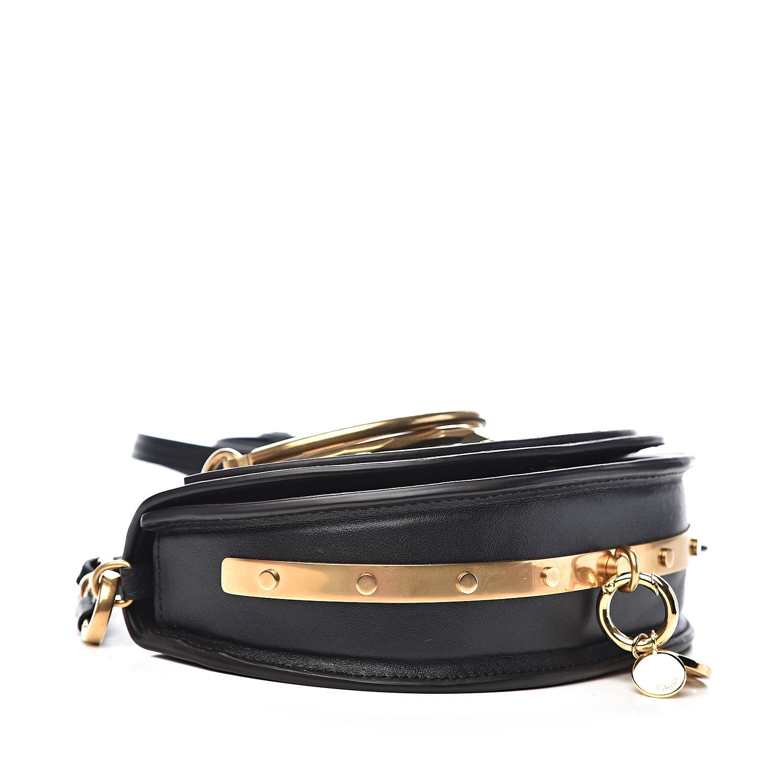 Chloe Calfskin Small Nile Bracelet Minaudiere Bag Black 4 of 10