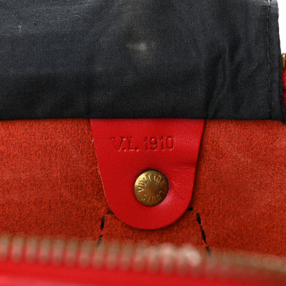 Louis Vuitton Epi Speedy 40 Castillan Red 7 of 15