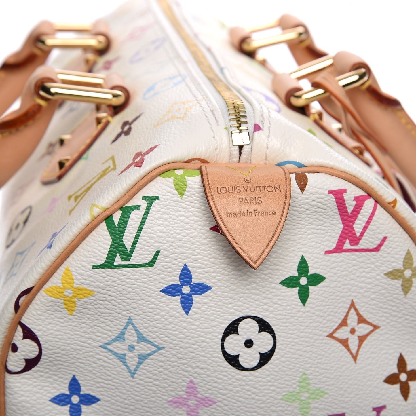 Monogram Multicolor Speedy 30 White