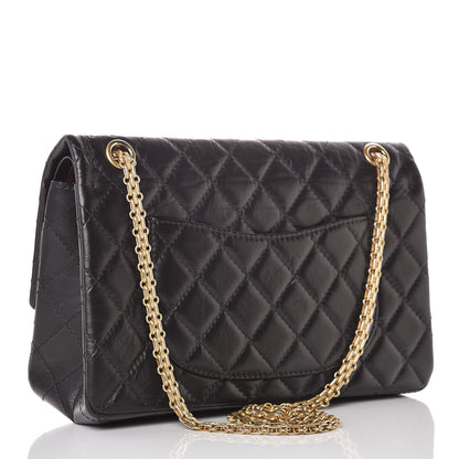 Chanel Aged Calfskin Quilted 2.55 Reissue 226 Flap Black 4 of 12