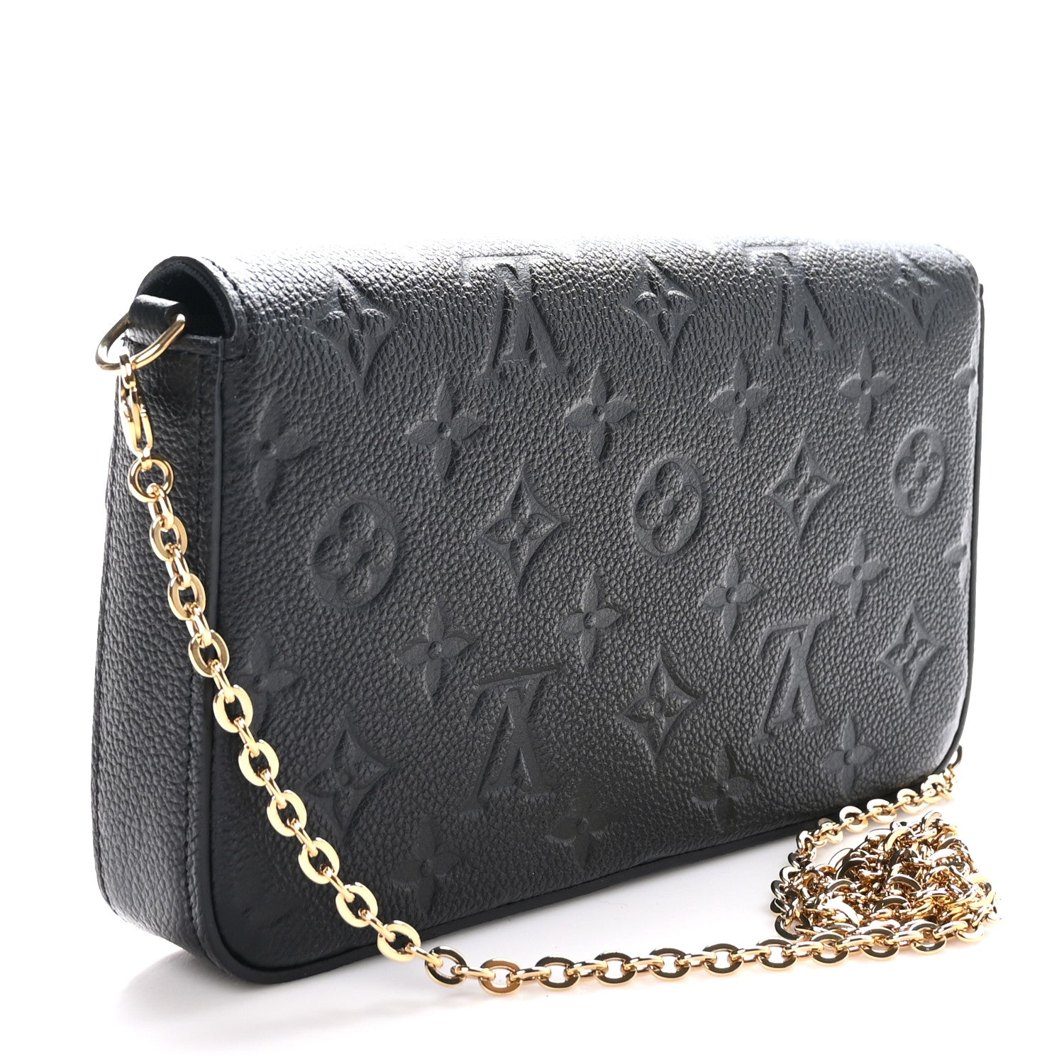 Louis Vuitton Empreinte Pochette Felicie Chain Wallet Black 6 of 23