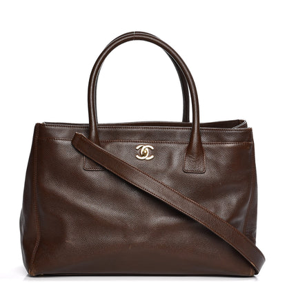 Chanel Calfskin Cerf Executive Shopper Tote Brown 1 of 16
