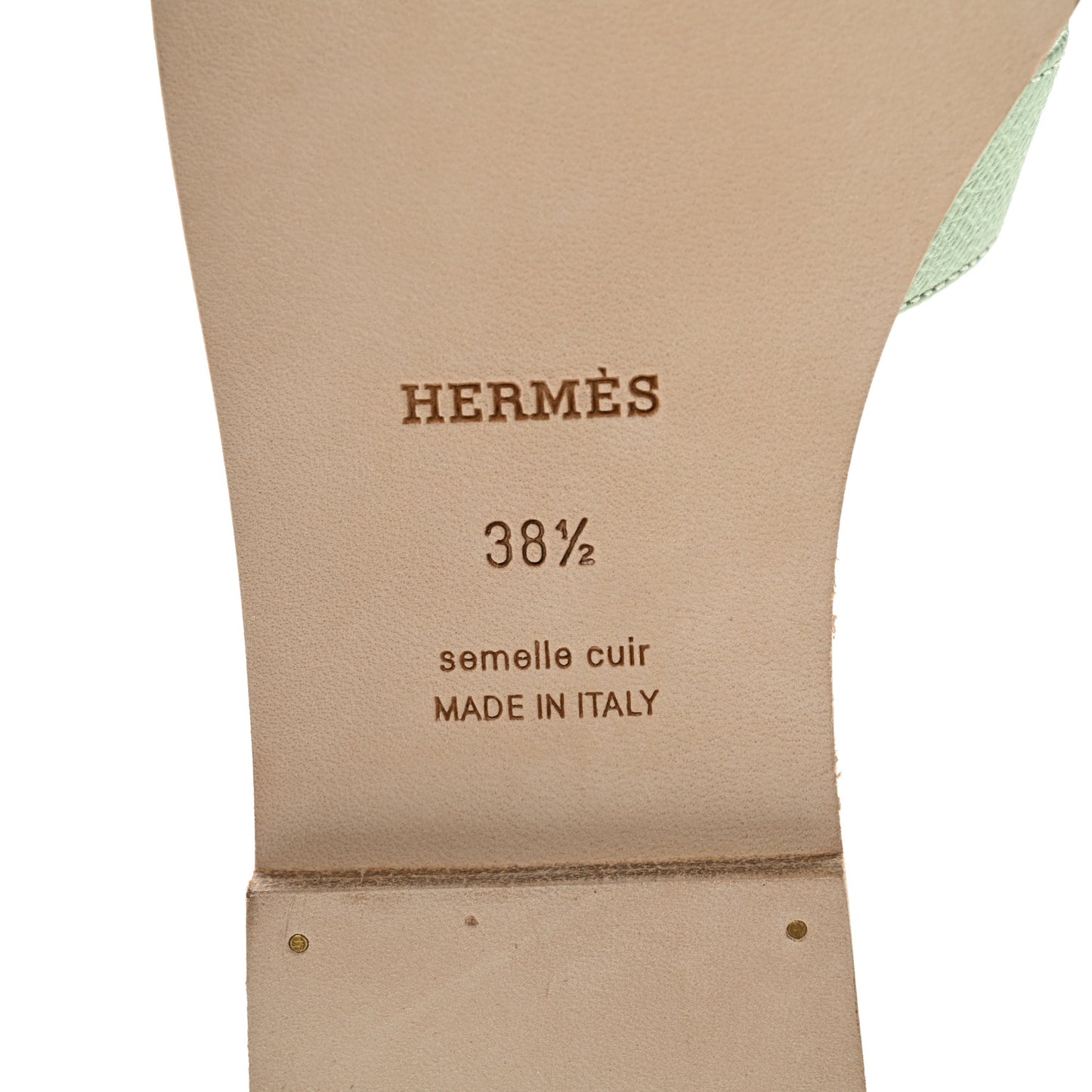 Epsom Oran Sandals 38.5 Vert Jade