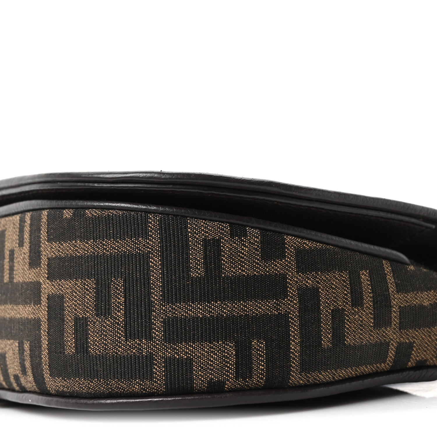 Fendi Fabric Jacquard Vitello Cher Cuoio FF 1974 Small Fendi C'mon