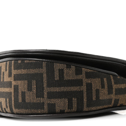 Fendi Fabric Jacquard Vitello Cher Cuoio FF 1974 Small Fendi C'mon Tobacco Moro Ebano 10 of 10