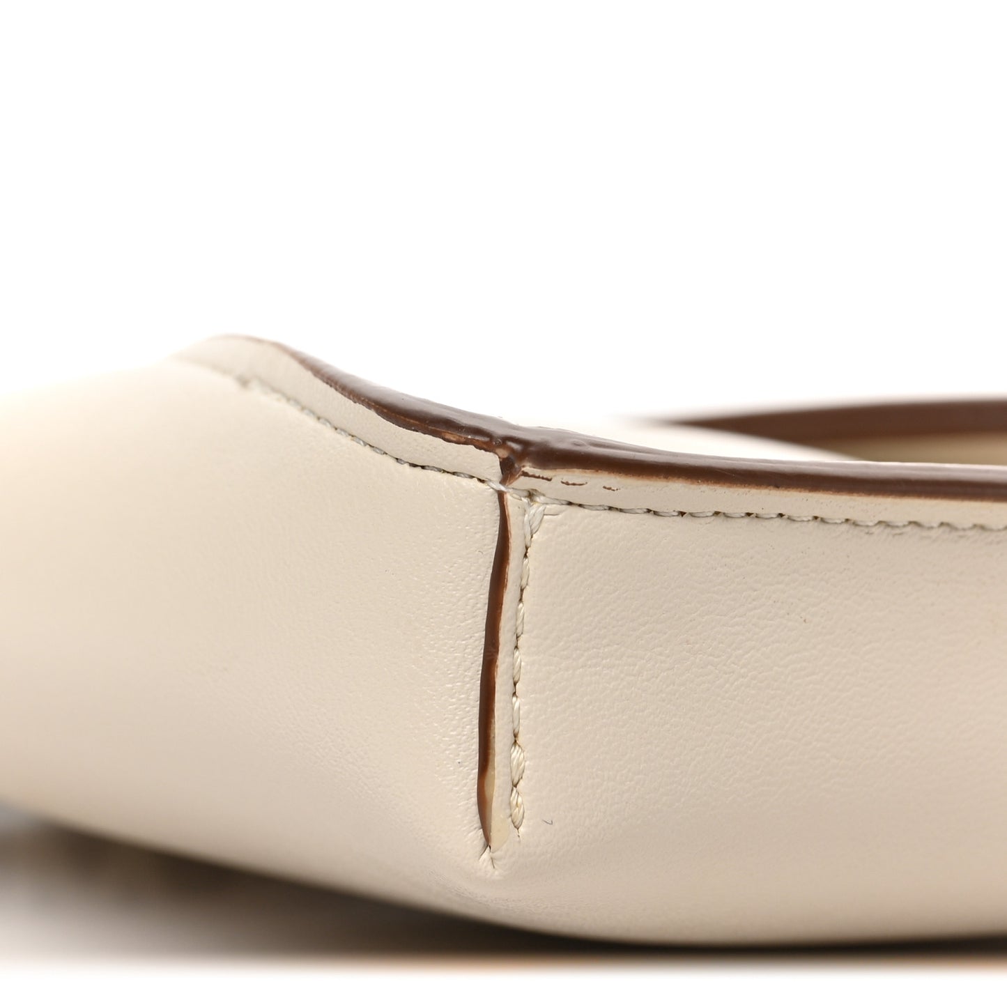 Eco Alter Nappa Perforated Logo Micro Crossbody Bag White