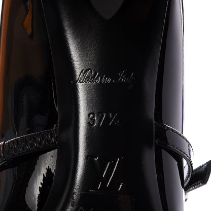 Louis Vuitton Patent Uniformes Silhouette Pumps 37.5 Black 9 of 11