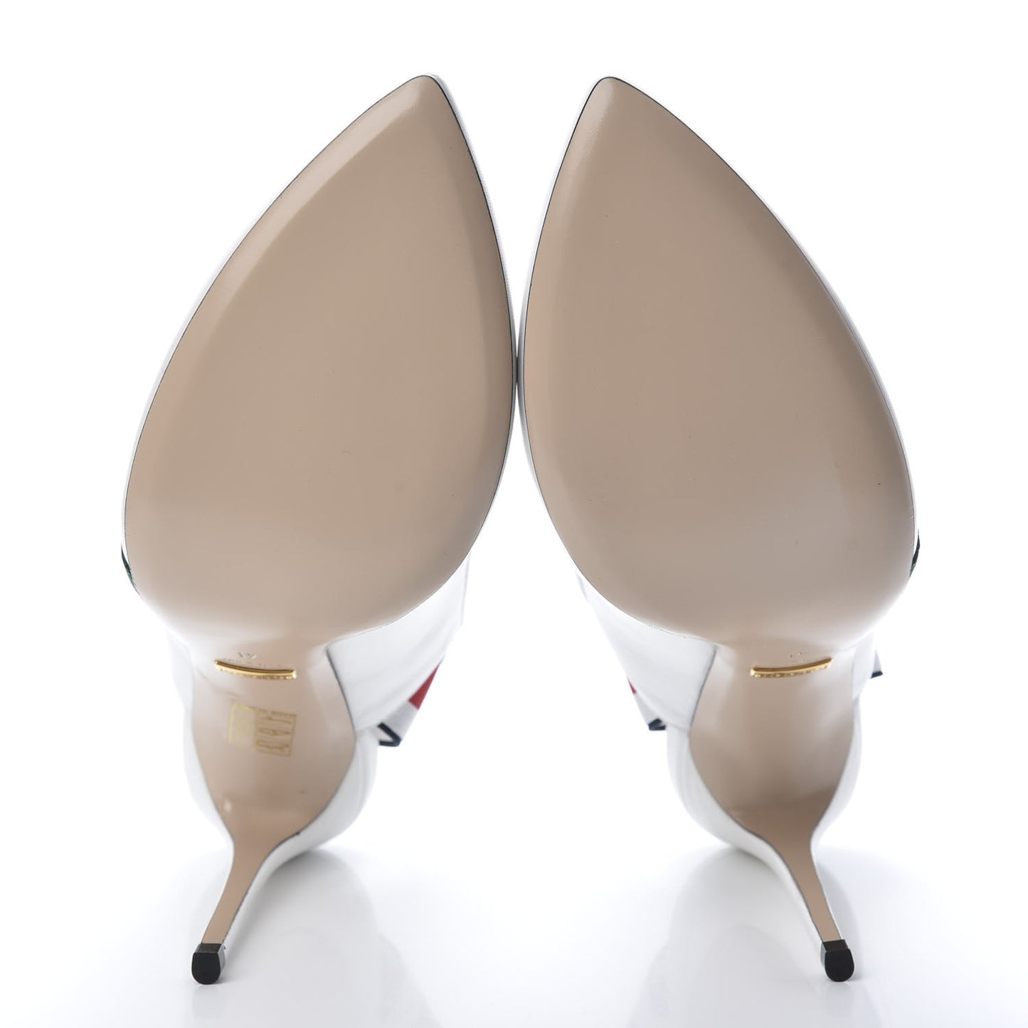 Malaga Kid Web Sylvie High Heel Slingback Pumps 41 White