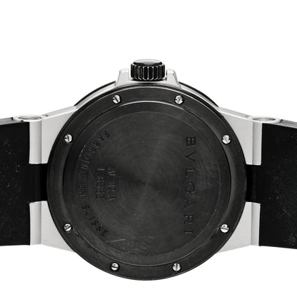 Bulgari Aluminum Rubber 32mm Diagono Quartz Watch 4 of 4