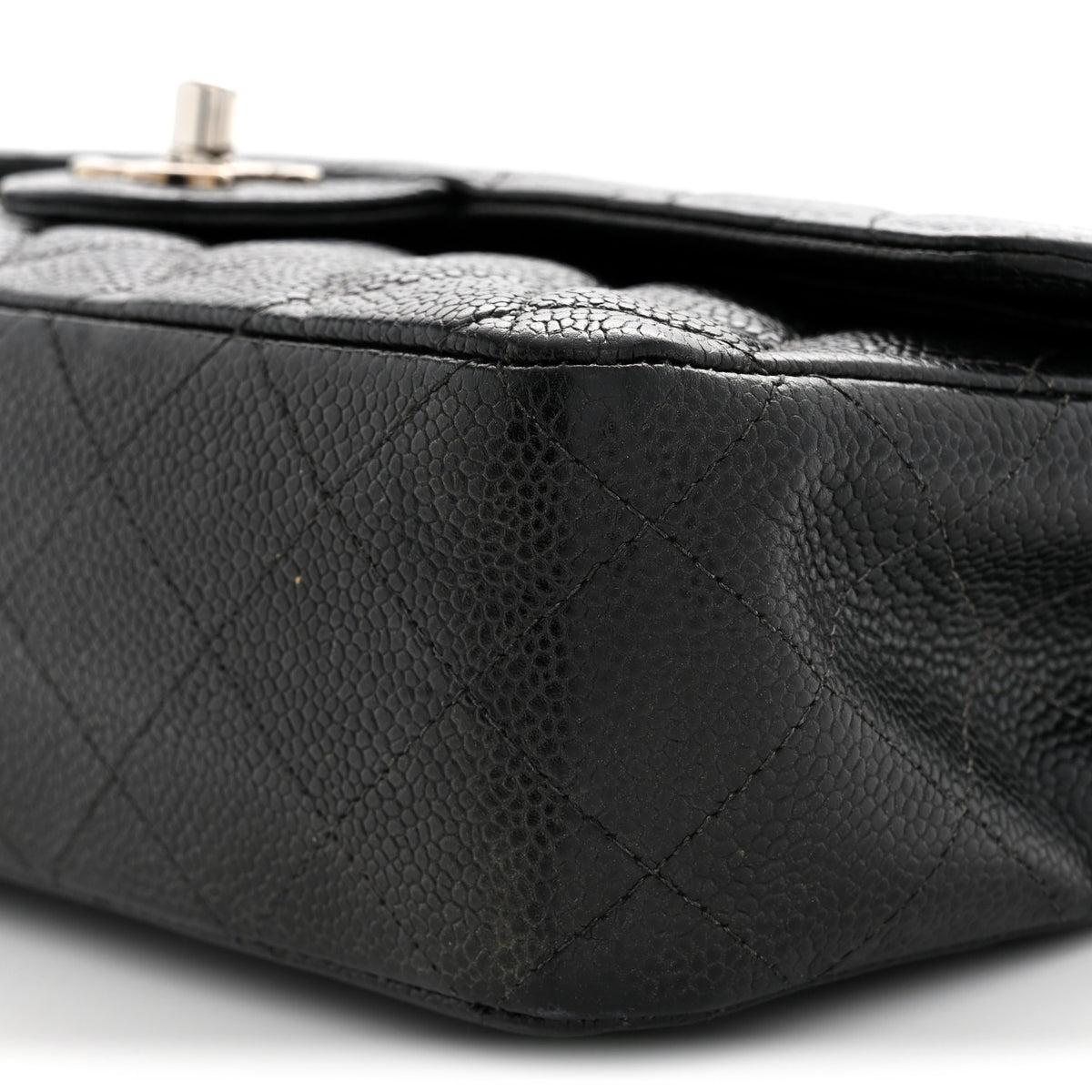 Chanel Caviar Quilted Medium Double Flap Black 10 of 13