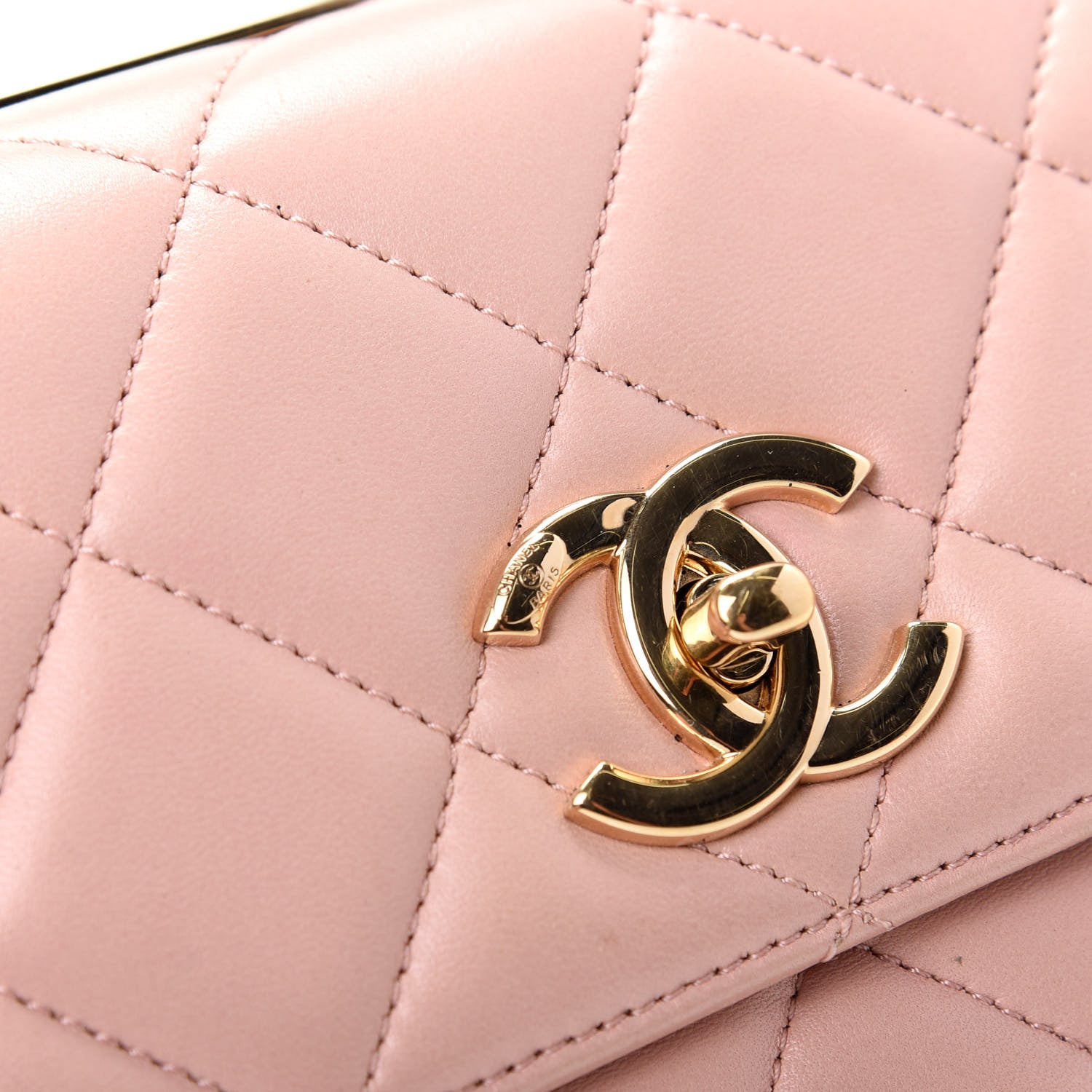 Chanel Lambskin Quilted Small Trendy CC Flap Dual Handle Bag Light Pink 10 of 10