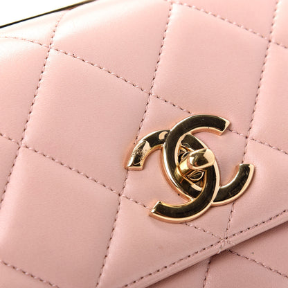 Chanel Lambskin Quilted Small Trendy CC Flap Dual Handle Bag Light Pink 10 of 10