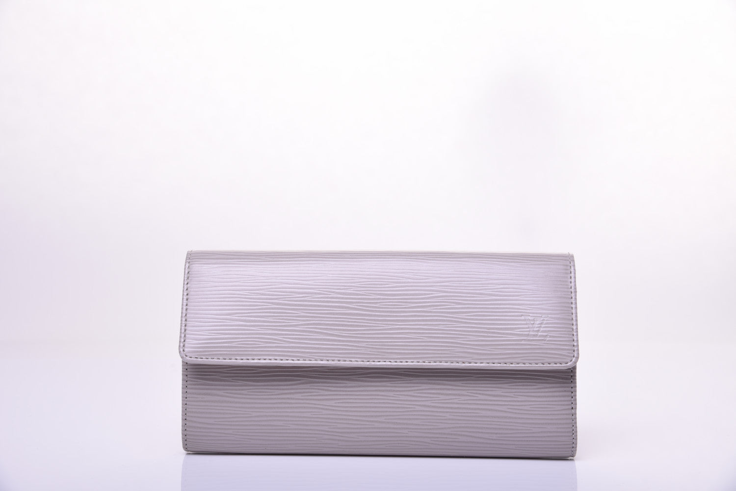 Jimmy Choo Snake Embossed Zulu Canvas Clutch Blue 3 of 17