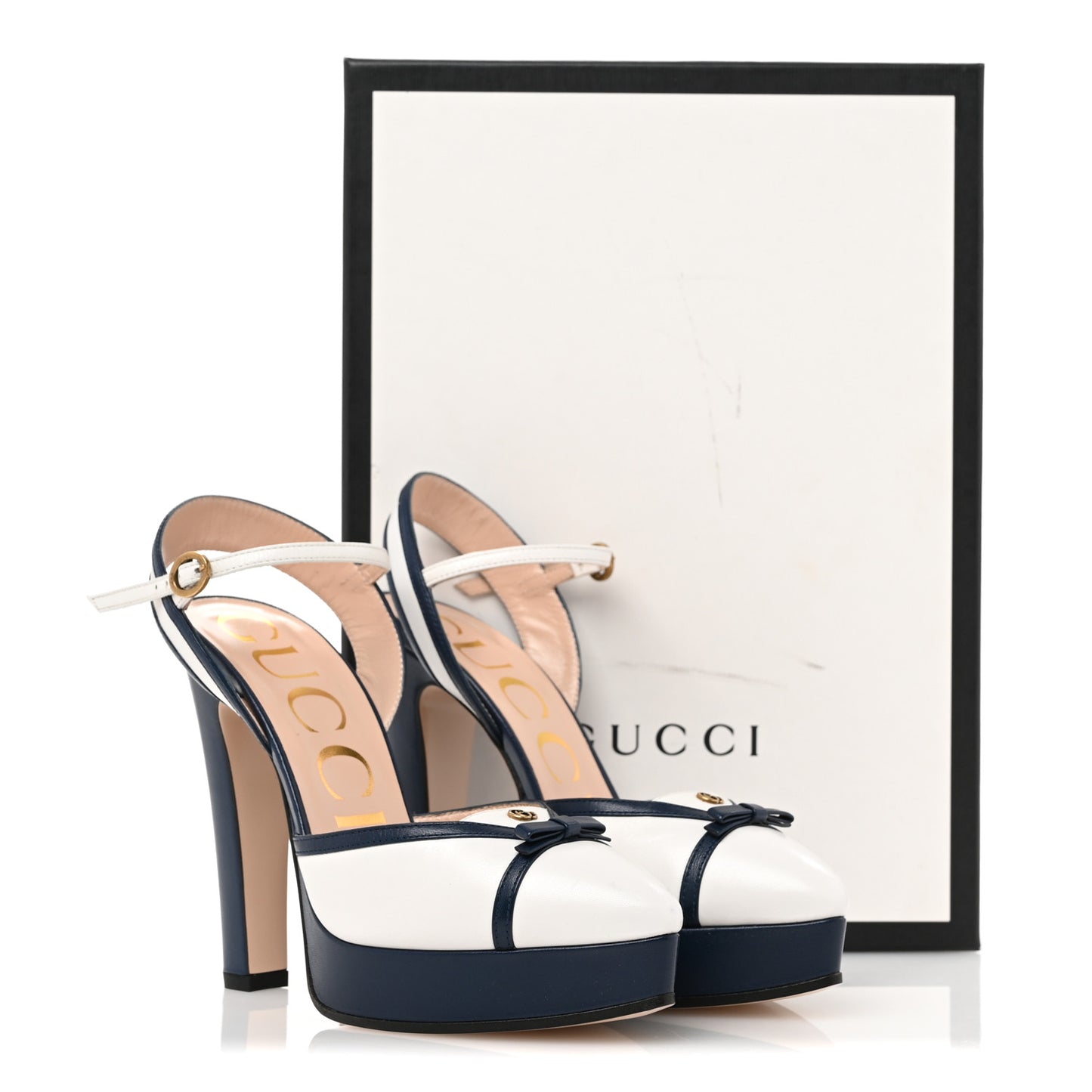 Malaga Kid Alison Platform 36 Navy White