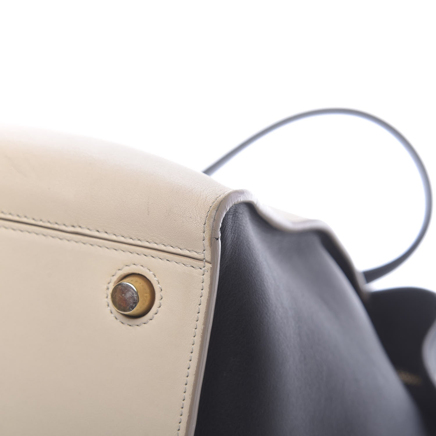 Celine Smooth Calfskin Small Ring Bag Chalk 12 of 17
