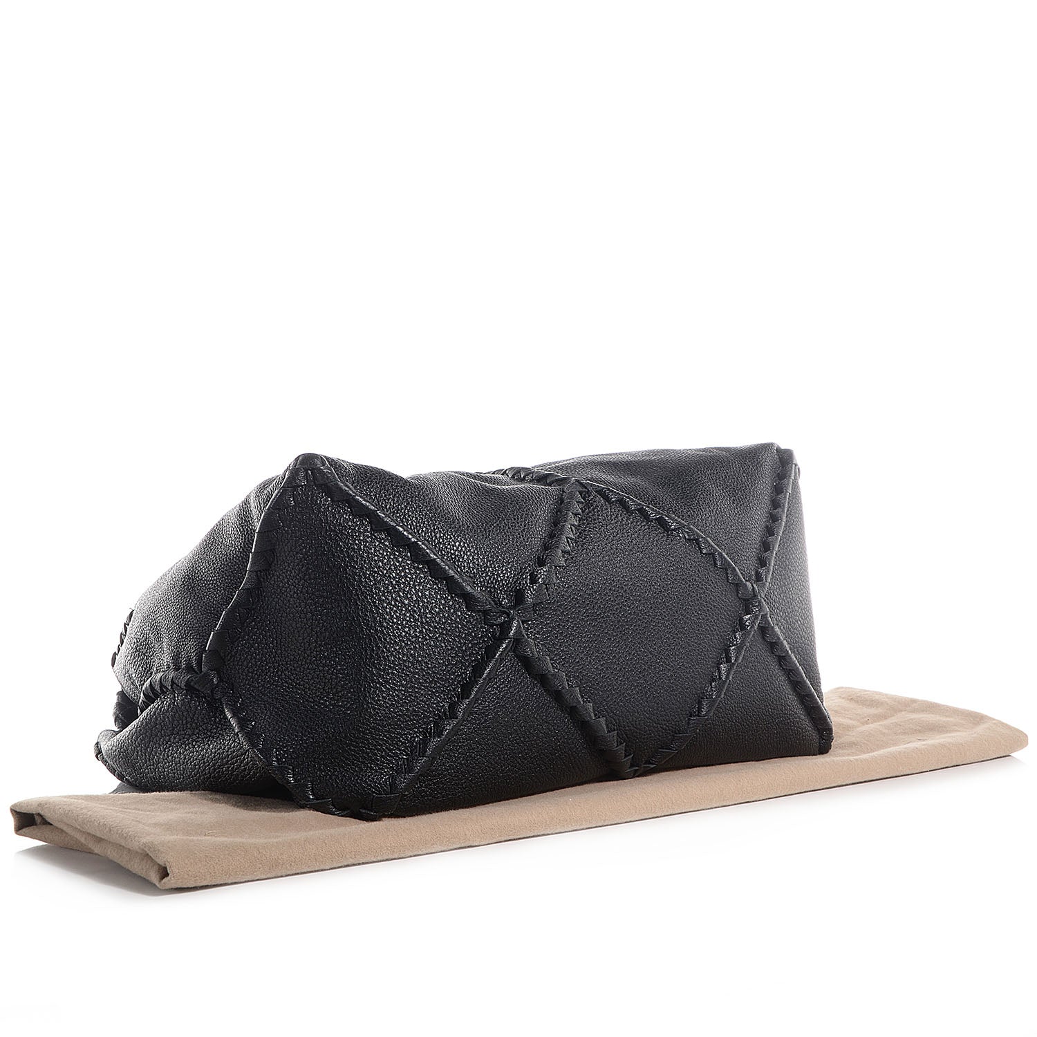 Bottega Veneta Washed Cervo Shoulder Bag Dark Navy 4 of 8