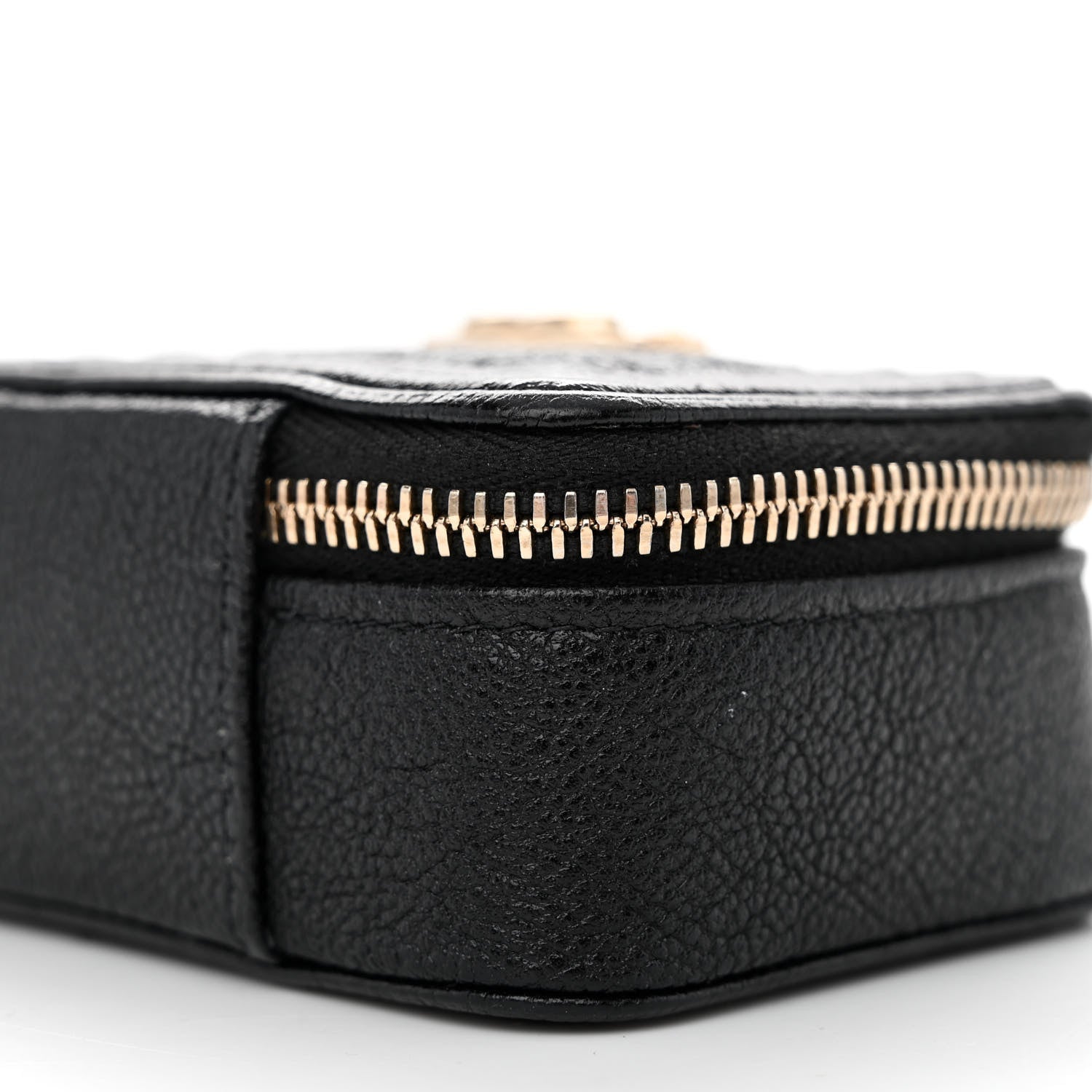 Chanel Caviar Chevron Quilted Mini Boy Clutch With Chain Black 10 of 11