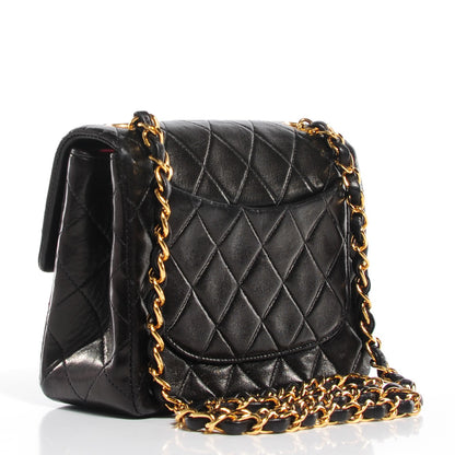 Chanel Lambskin Quilted Mini Square Flap Black 4 of 10