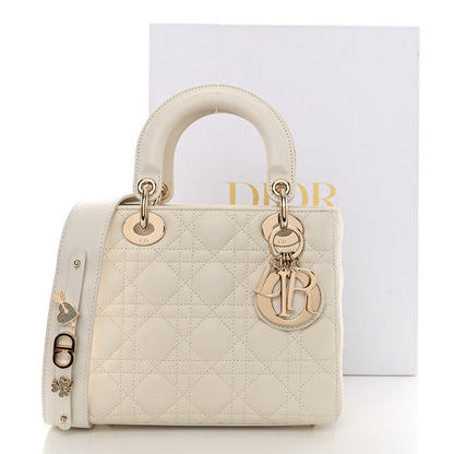 Christian Dior Lambskin Cannage Small My ABCDior Lady Dior White 11 of 11