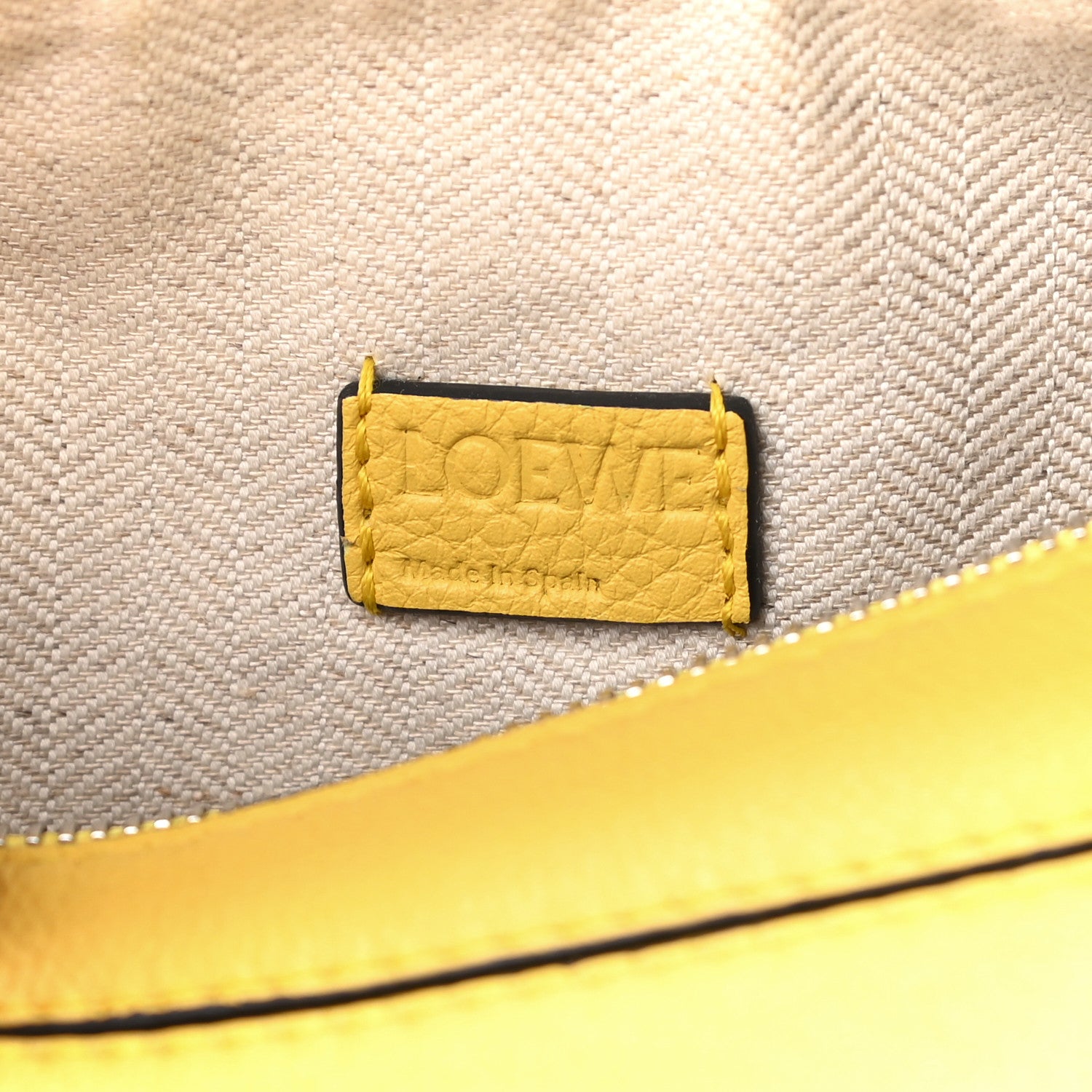 Loewe Calfskin Mini Puzzle Bag Yellow 5 of 11