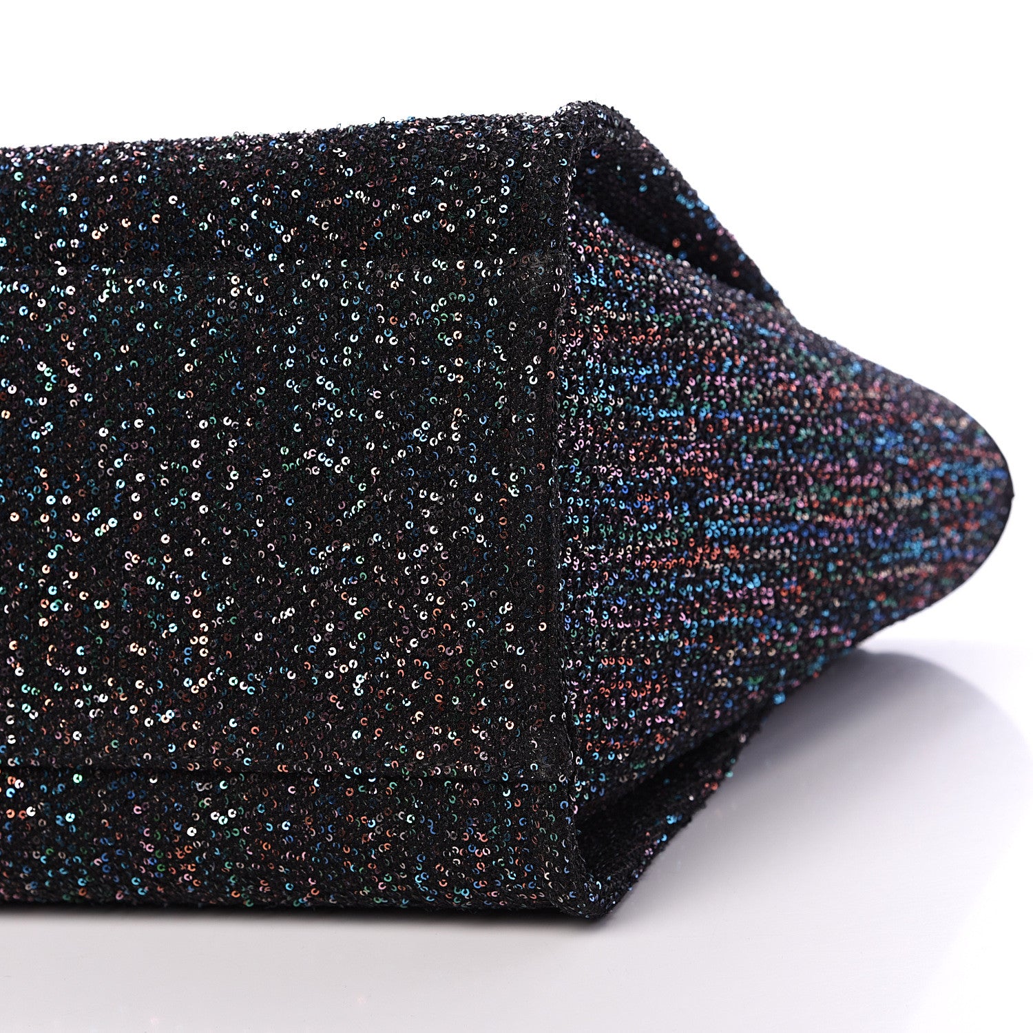 Chanel Viscose Sequins Medium Deauville Tote Black 9 of 9