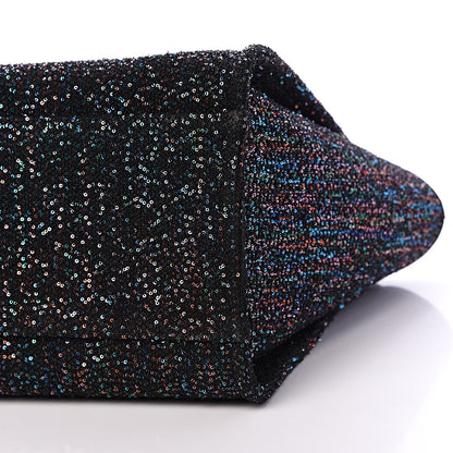 Chanel Viscose Sequins Medium Deauville Tote Black 9 of 9