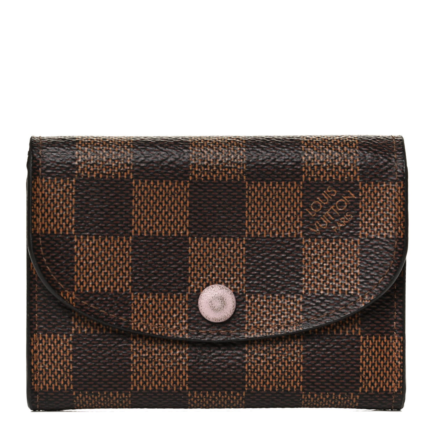 Louis Vuitton Damier Ebene Rosalie Coin Purse Rose Ballerine 1 of 12