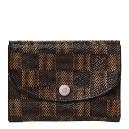 Louis Vuitton Damier Ebene Rosalie Coin Purse Rose Ballerine 1 of 12