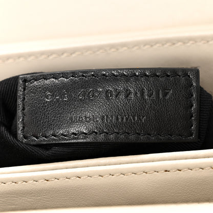 Saint Laurent Calfskin Y Quilted Monogram Toy Loulou Crossbody Bag Blanc Vintage 7 of 11