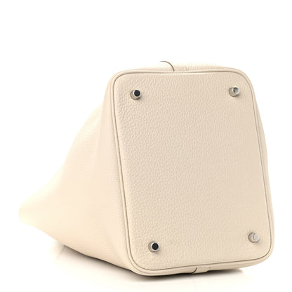 Hermes Taurillon Clemence Picotin Lock 22 MM Craie 4 of 9