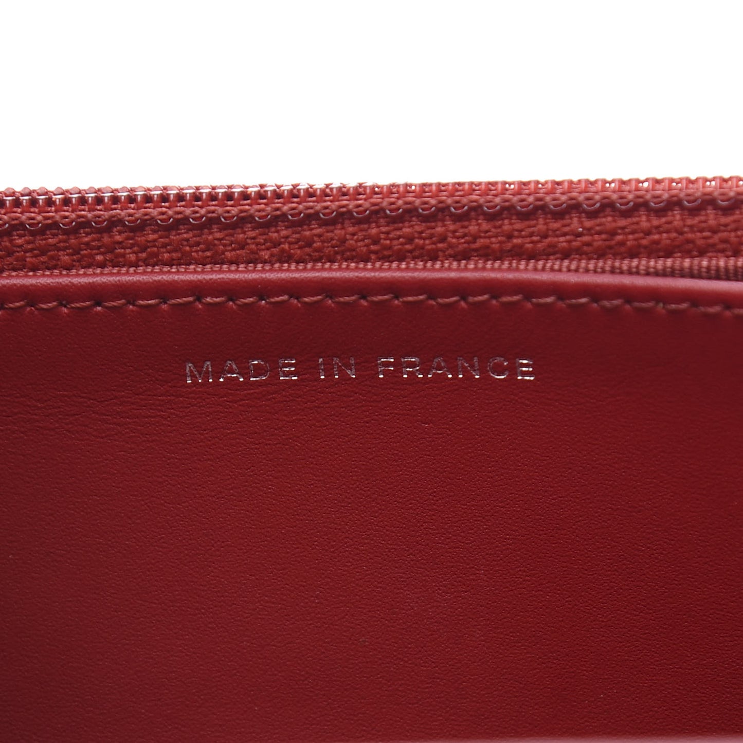 Caviar Quilted Wallet on Chain WOC Red