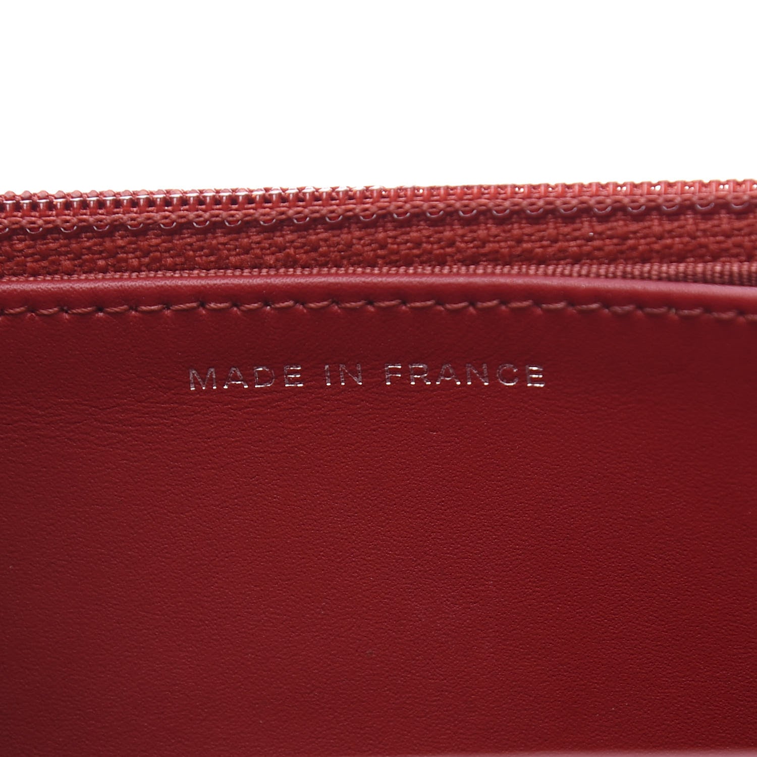 Chanel Caviar Quilted Wallet on Chain WOC Red 6 of 11