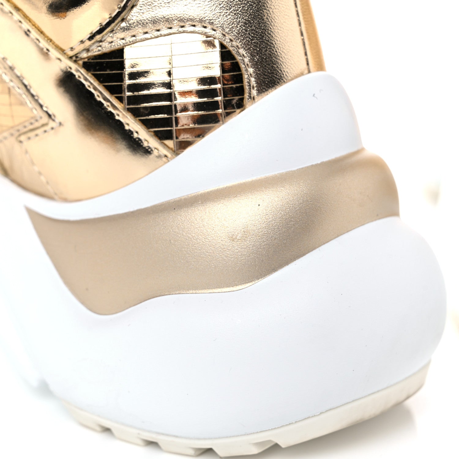 Louis Vuitton Metallic Calfskin Technical Nylon LV Archlight Sneakers 36 Gold White 16 of 16