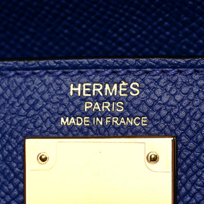 Hermes Epsom Kelly Sellier 28 Bleu Electrique 6 of 11