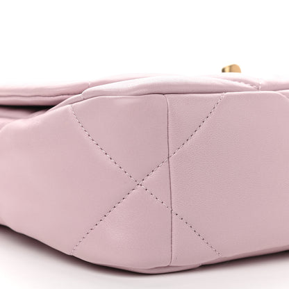 Chanel Lambskin Quilted Medium Chanel 19 Flap Light Pink 9 of 11