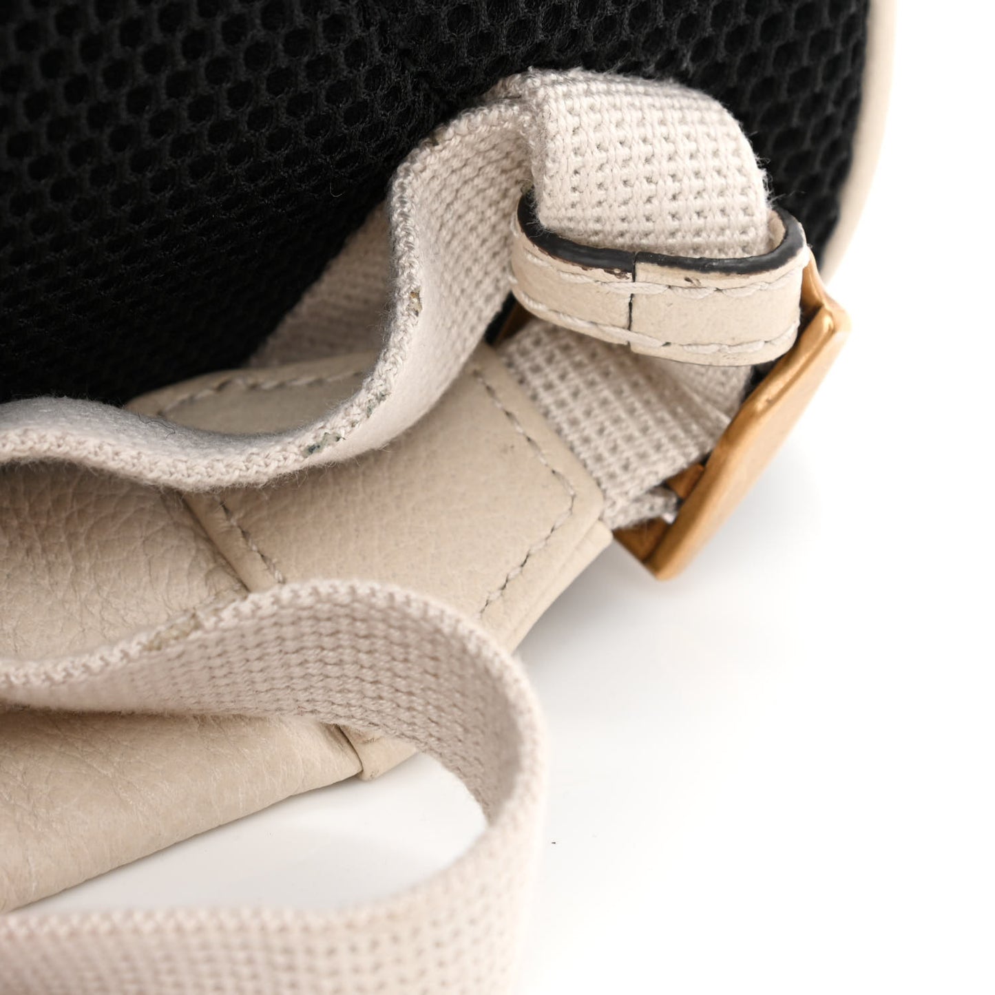 Calfskin Logo Day Backpack Mystic White