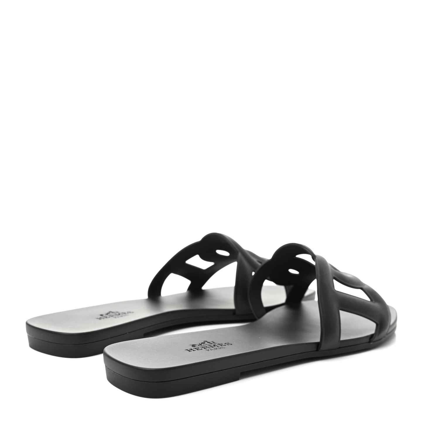 Rubber Aloha Sandals 36 Black