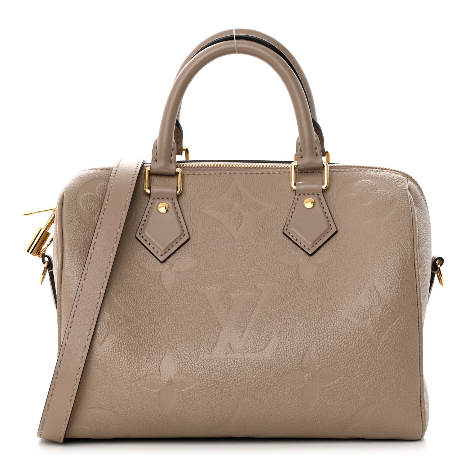 Louis Vuitton Empreinte Monogram Giant Speedy Bandouliere 25 Tourterelle 1 of 17