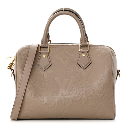 Louis Vuitton Empreinte Monogram Giant Speedy Bandouliere 25 Tourterelle 1 of 17