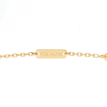 Van Cleef & Arpels 18K Yellow Gold Guilloche Vintage Alhambra Pendant Necklace 5 of 7