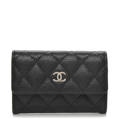 Chanel Caviar Quilted Flap Card Holder Black 1 of 7