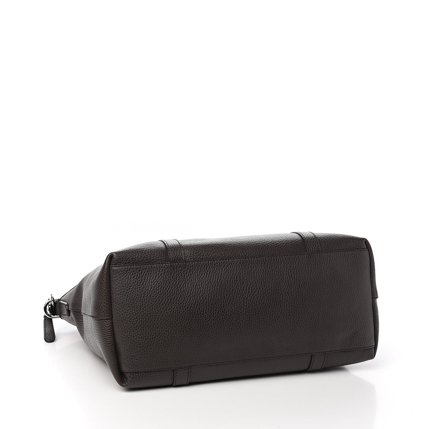 Calfskin Medium GG Charm Convertible Dome Satchel Dark Brown