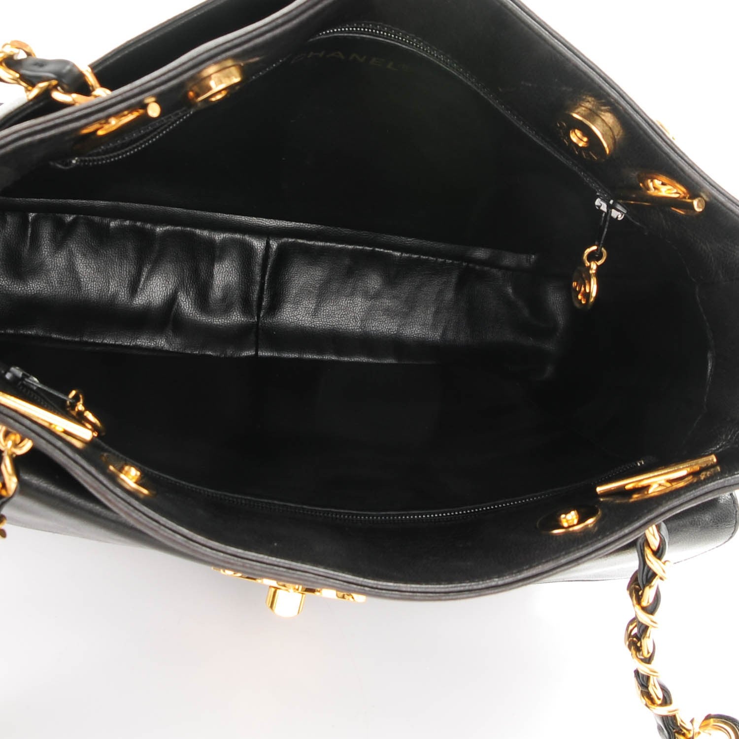 Chanel Lambskin Shoulder Bag Black 5 of 8