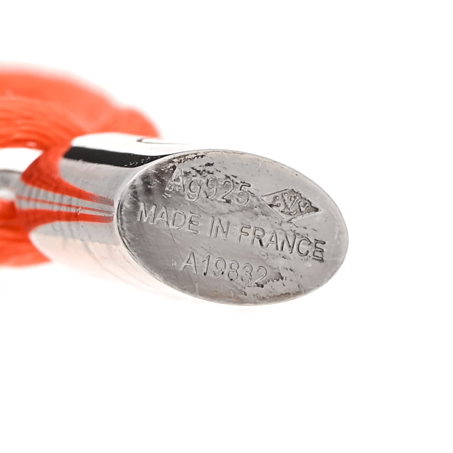 Louis Vuitton X UNICEF Sterling Silver Lockit Bracelet Orange 3 of 5