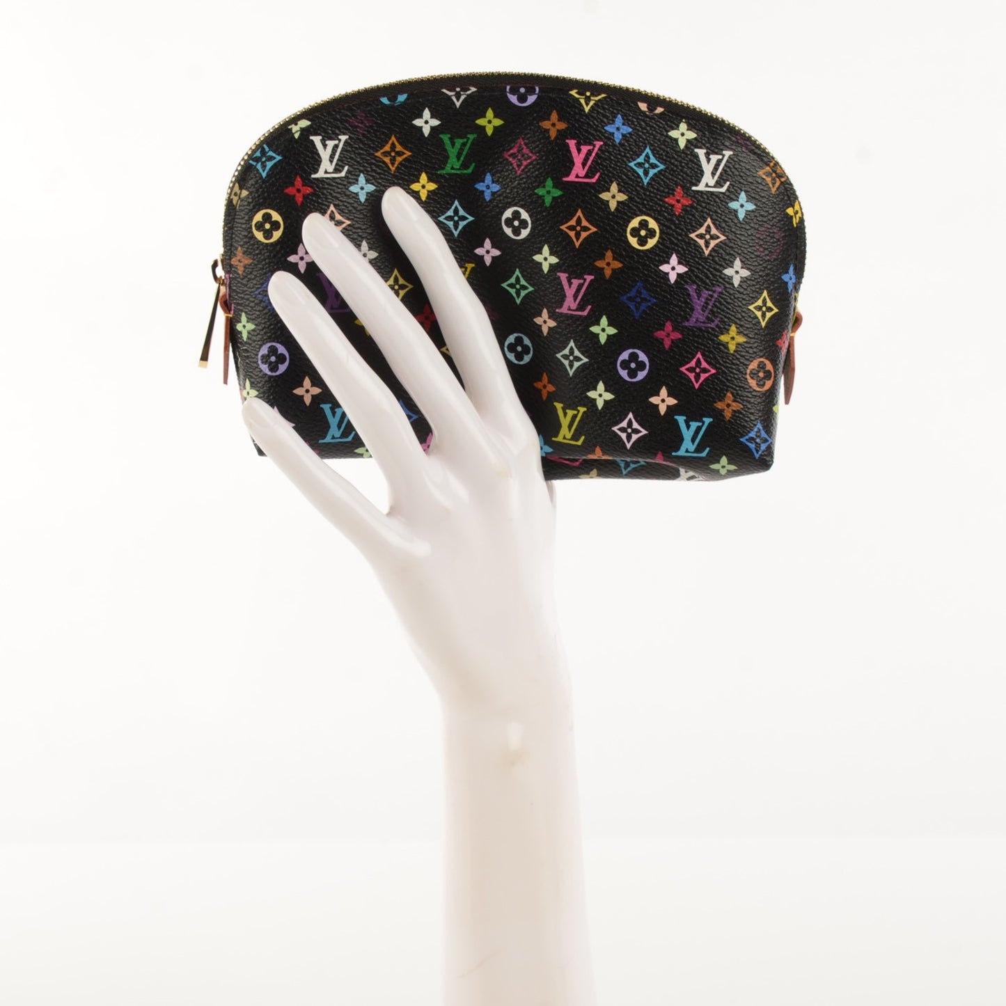 Monogram Multicolor Cosmetic Pouch Black Grenade